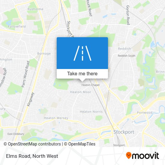 Elms Road map