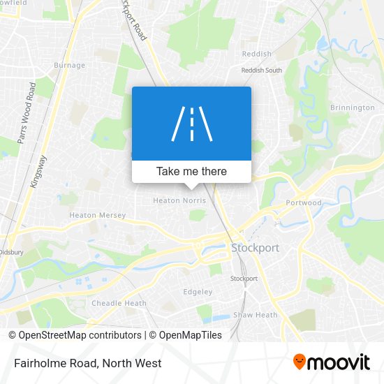 Fairholme Road map