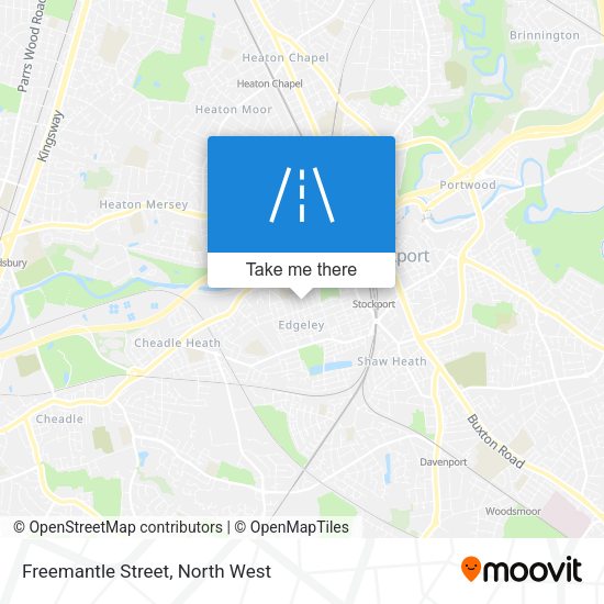 Freemantle Street map