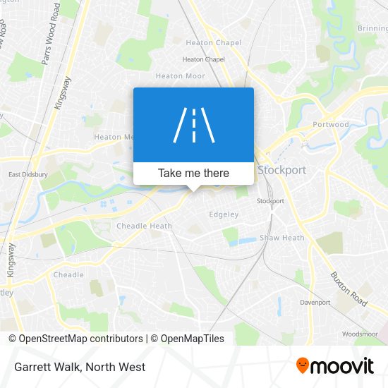 Garrett Walk map