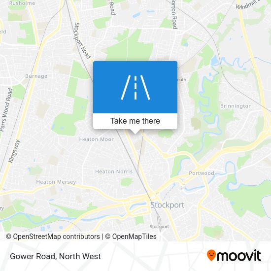 Gower Road map