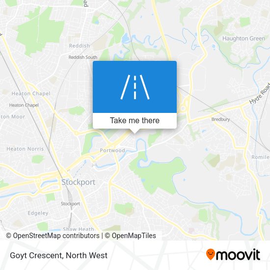 Goyt Crescent map