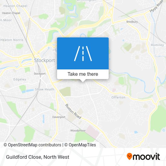 Guildford Close map
