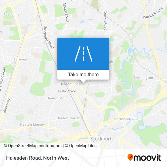Halesden Road map