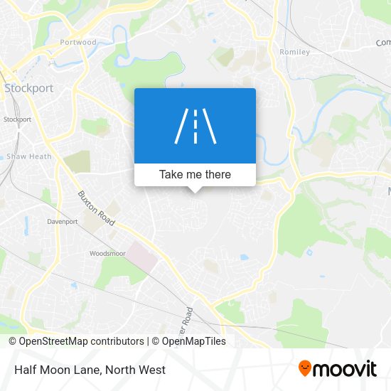 Half Moon Lane map