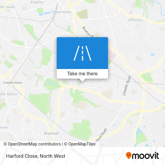 Harford Close map