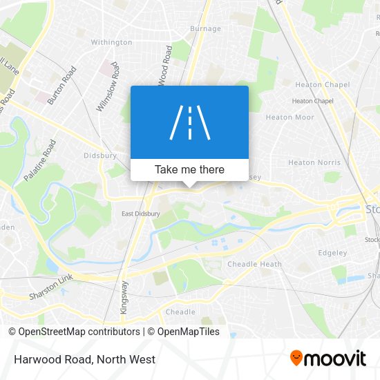 Harwood Road map