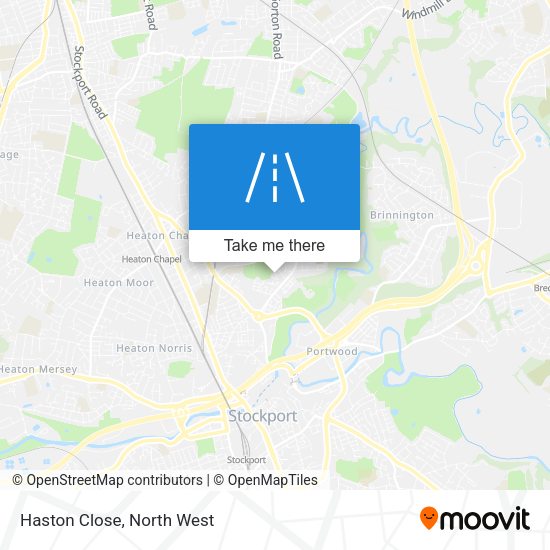 Haston Close map