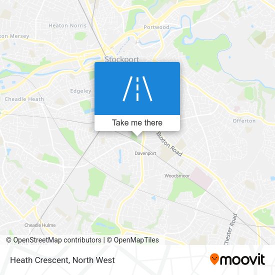 Heath Crescent map
