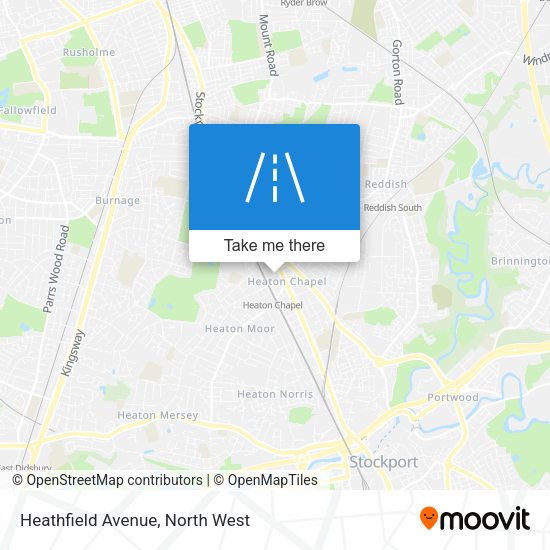 Heathfield Avenue map