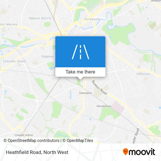 Heathfield Road map