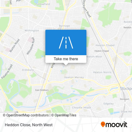 Heddon Close map