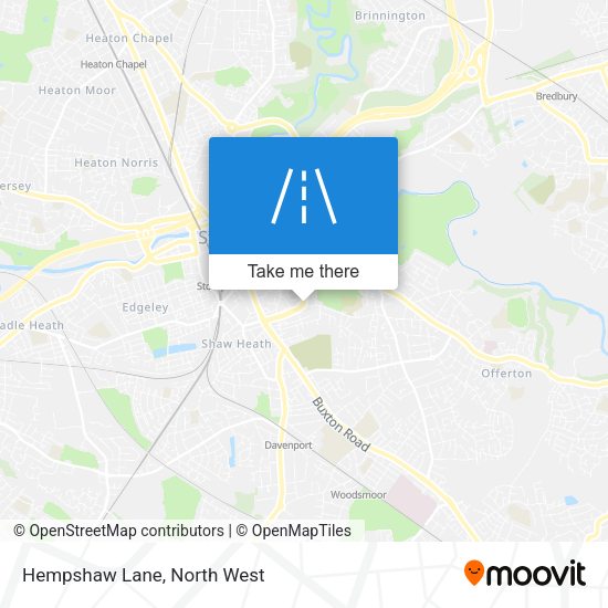 Hempshaw Lane map