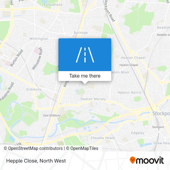 Hepple Close map