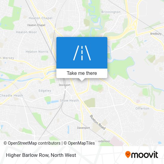 Higher Barlow Row map