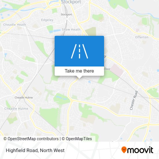 Highfield Road map