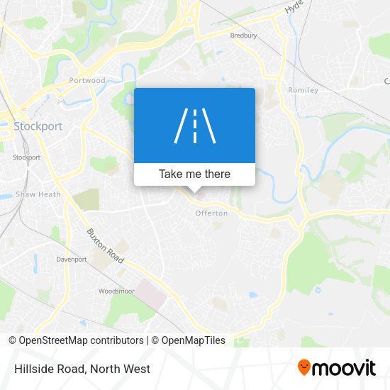 Hillside Road map