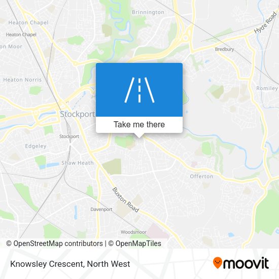 Knowsley Crescent map