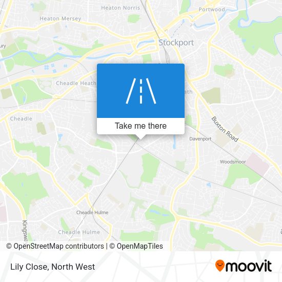 Lily Close map