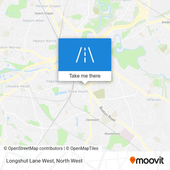 Longshut Lane West map