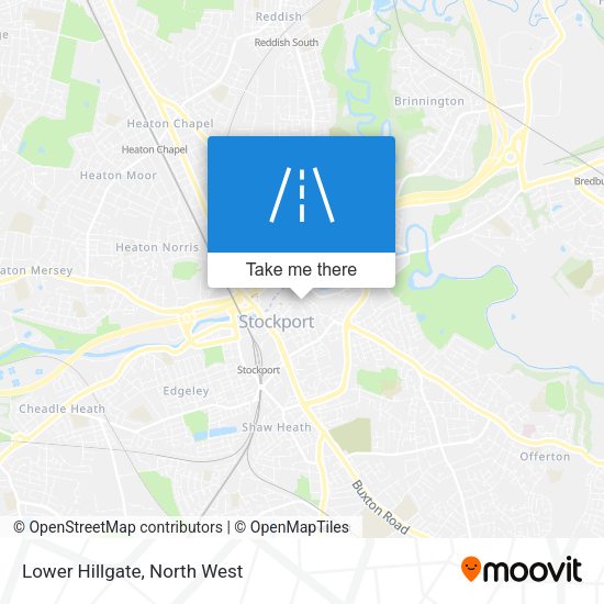 Lower Hillgate map