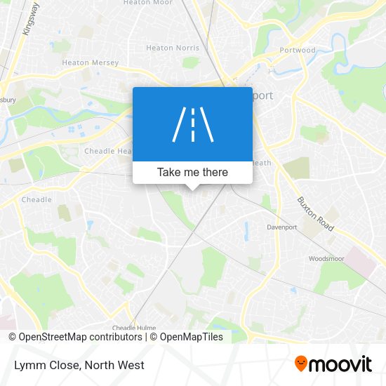 Lymm Close map
