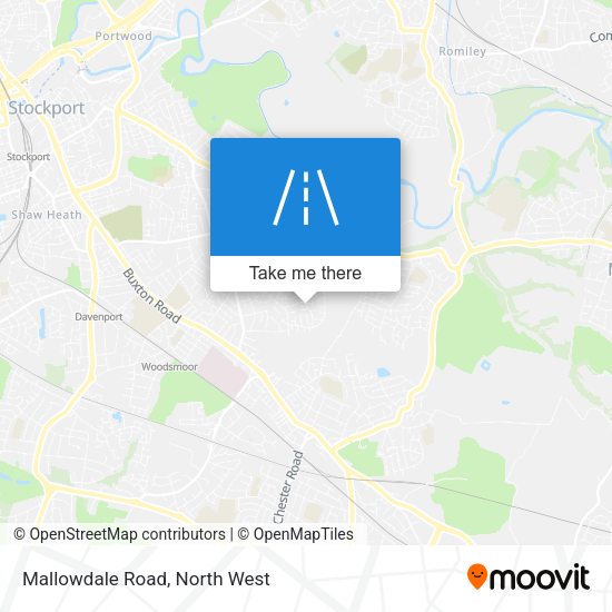 Mallowdale Road map