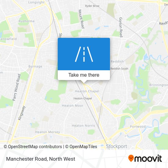 Manchester Road map