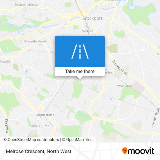 Melrose Crescent map