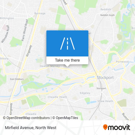 Mirfield Avenue map
