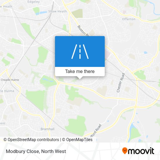 Modbury Close map