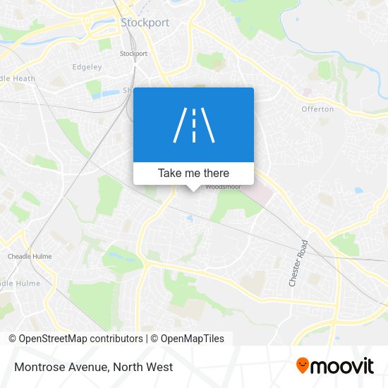 Montrose Avenue map