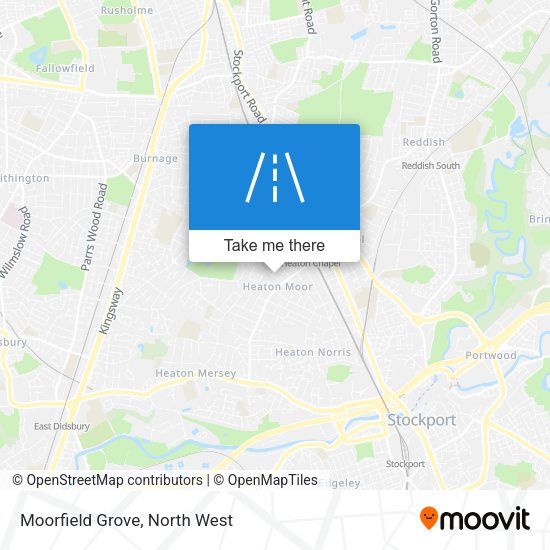 Moorfield Grove map