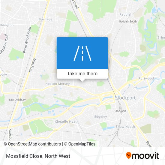 Mossfield Close map