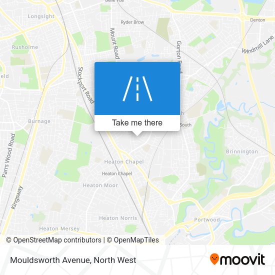 Mouldsworth Avenue map