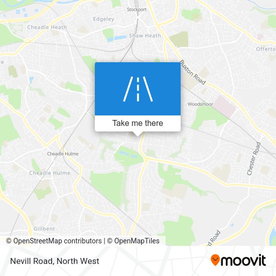 Nevill Road map