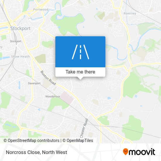 Norcross Close map