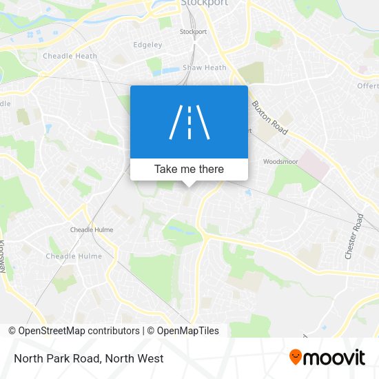 North Park Road map