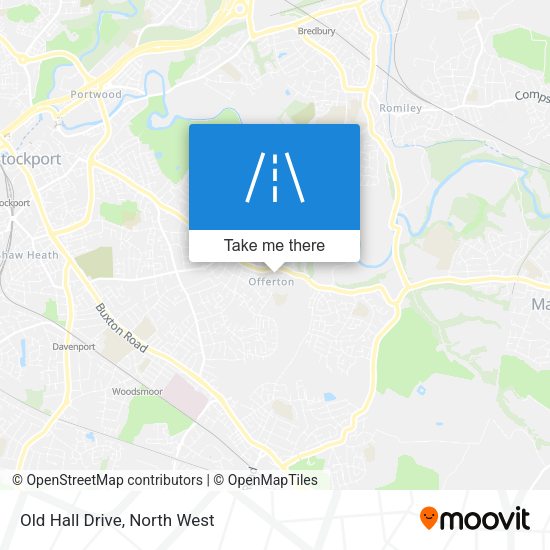 Old Hall Drive map
