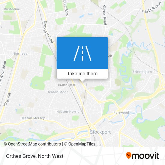 Orthes Grove map