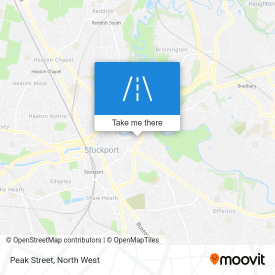Peak Street map