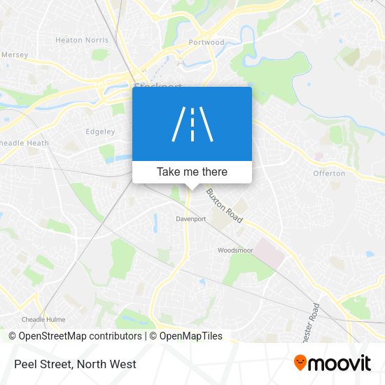 Peel Street map
