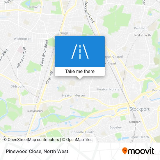 Pinewood Close map