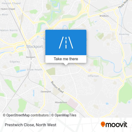 Prestwich Close map