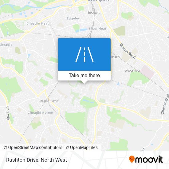 Rushton Drive map