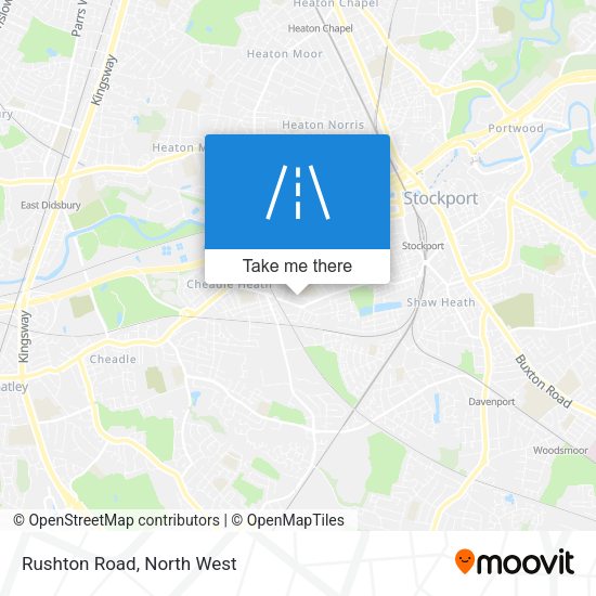 Rushton Road map
