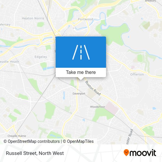 Russell Street map