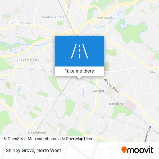 Shirley Grove map