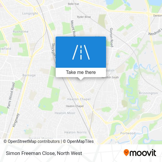Simon Freeman Close map