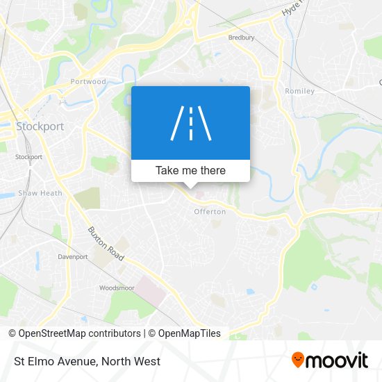 St Elmo Avenue map